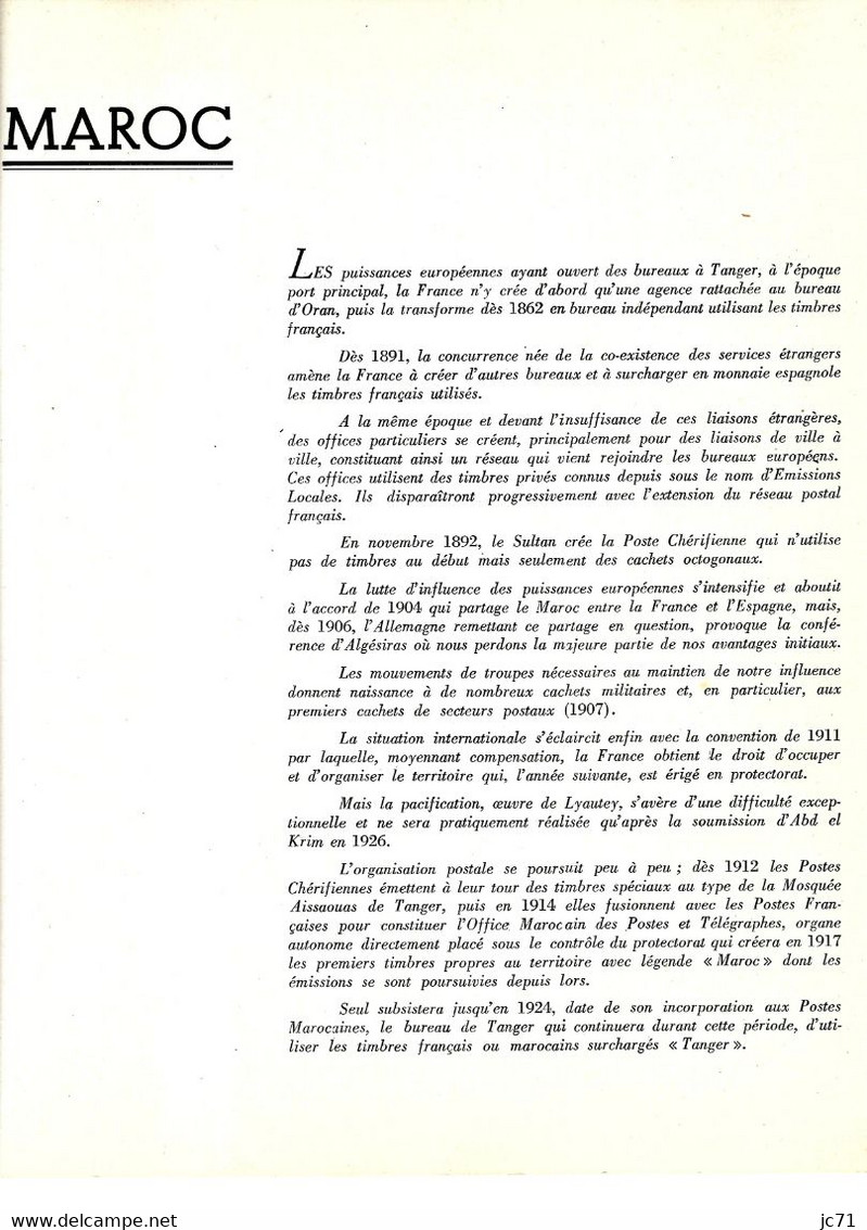 3 Collections-Algérie 1924/1958 Maroc 1891/1956 Indochine 1889/1944-Scan/listing- Neuf et oblitéré-Sur feuille d'album