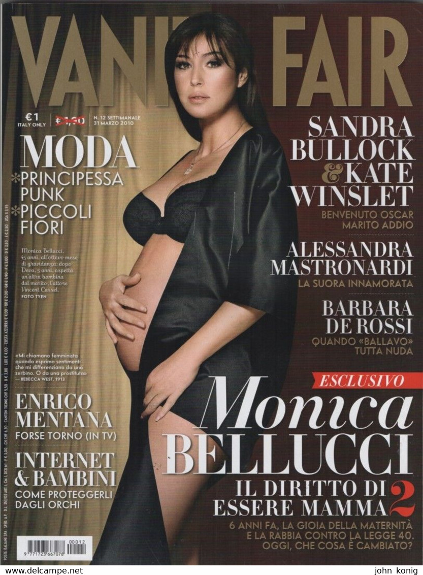 Vanity Fair Italia - Monica Bellucci (incinta) 2010 - Mode