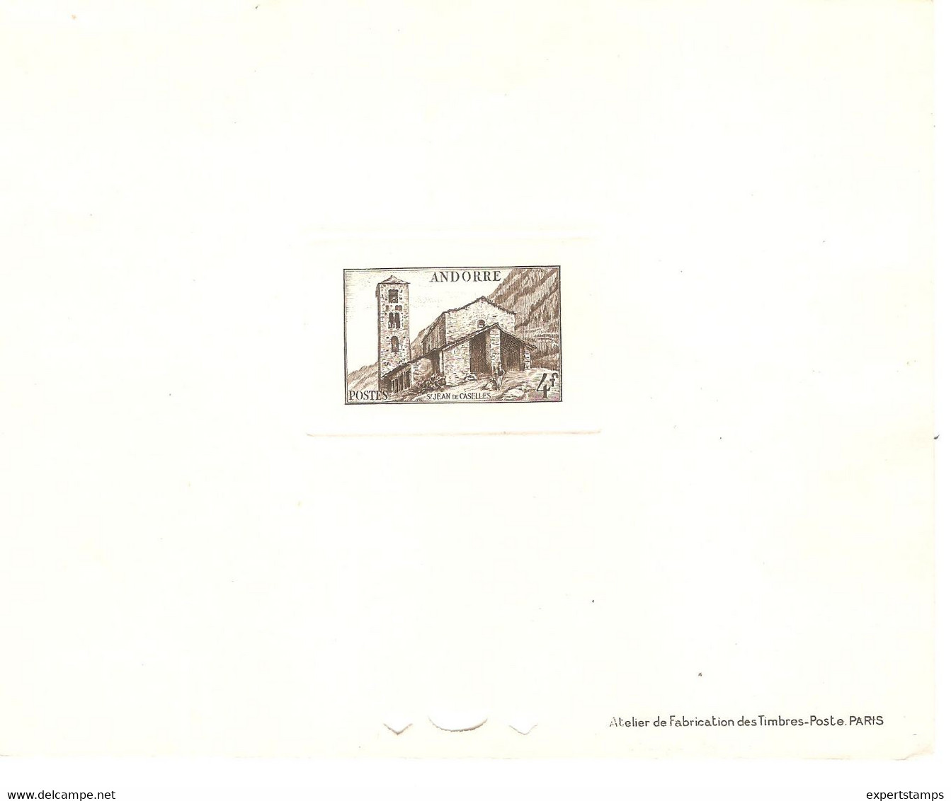 PM148/ Andorre Fr. TP 122 Epreuve De Luxe - Maschinenstempel (EMA)