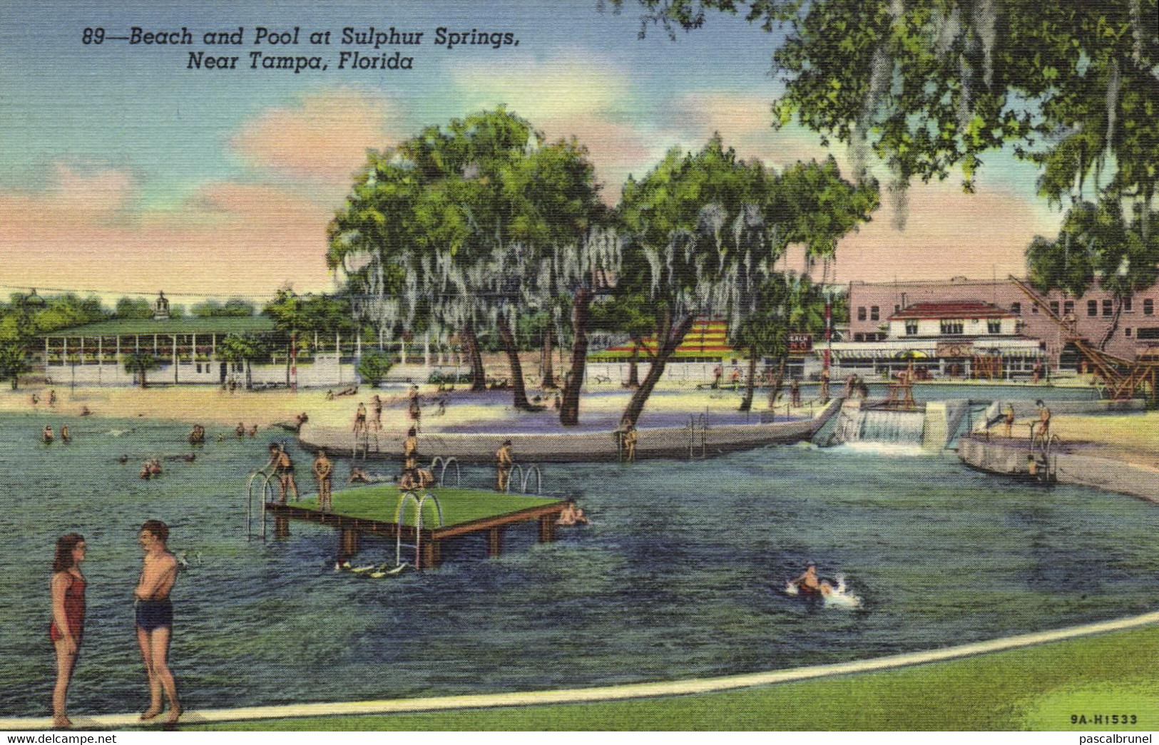 TAMPA - BEACH AND POOL AT SULPHUR SPRINGS - NEAR TAMPA - Tampa