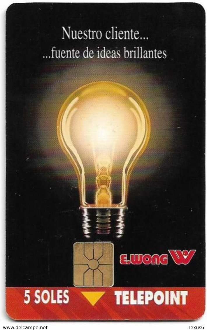 Peru - Telepoint - E.Wong Light Bulb, 11.1997, 5Sol, 30.000ex, Used - Perù