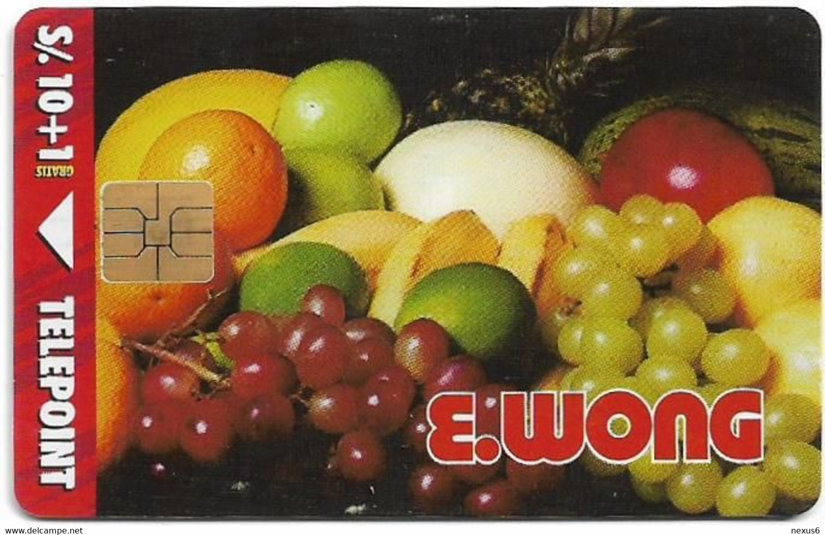 Peru - Telepoint - E.Wong Fruits, 09.1996, 10+1Sol, 20.000ex, Used - Pérou