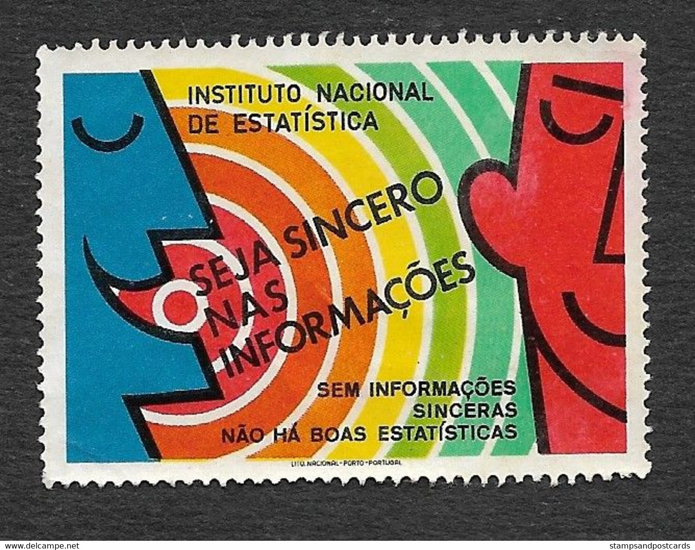 Portugal Vignette Institut National Des Statistiques National Statistics Institute Cinderella - Local Post Stamps