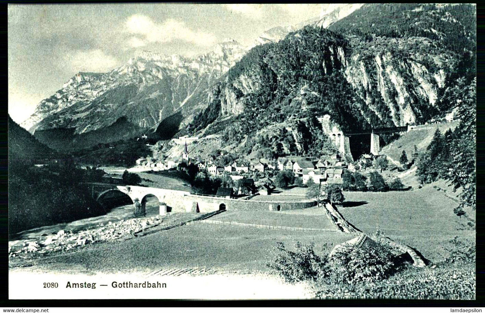 A58  SUISSE    CPA  AMSTEG - GOTTHARDBAHN - Steg