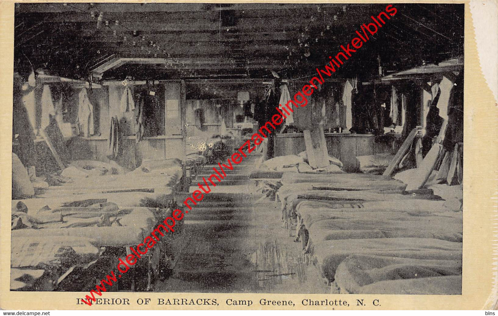 Charlotte - Interior Of Barracks Camp Greene - North Carolina - United States USA - Charlotte