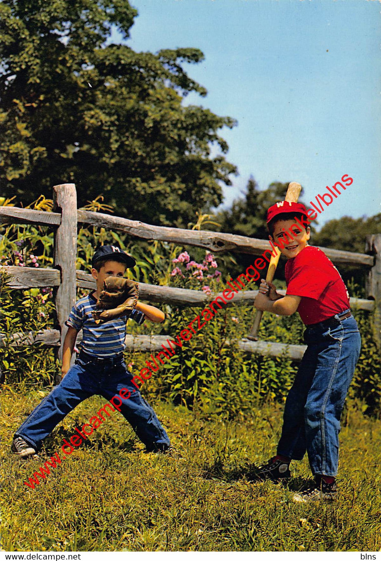 Kids Playing Baseball - Baseball