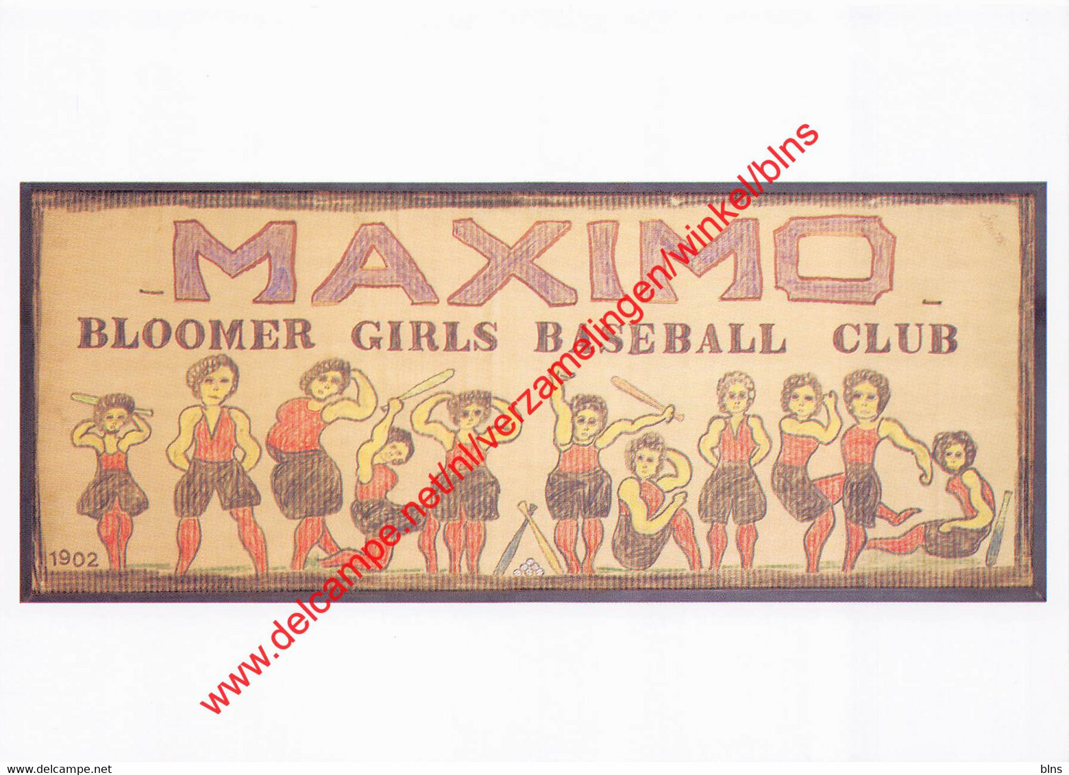 Maximo - Bloomer Girls Baseball Club - Lewis Smith - America Looks At Baseball - Honkbal