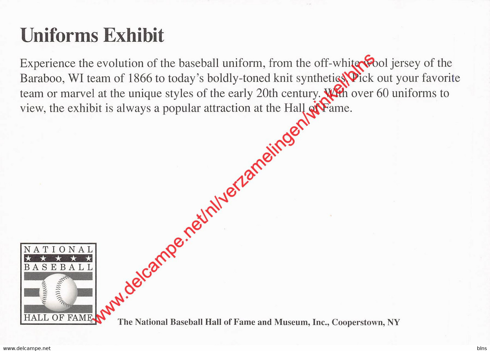 Uniforms Exhibit - The National Baseball Hall Of Fame And Museum - Cooperstown New York - Baseball