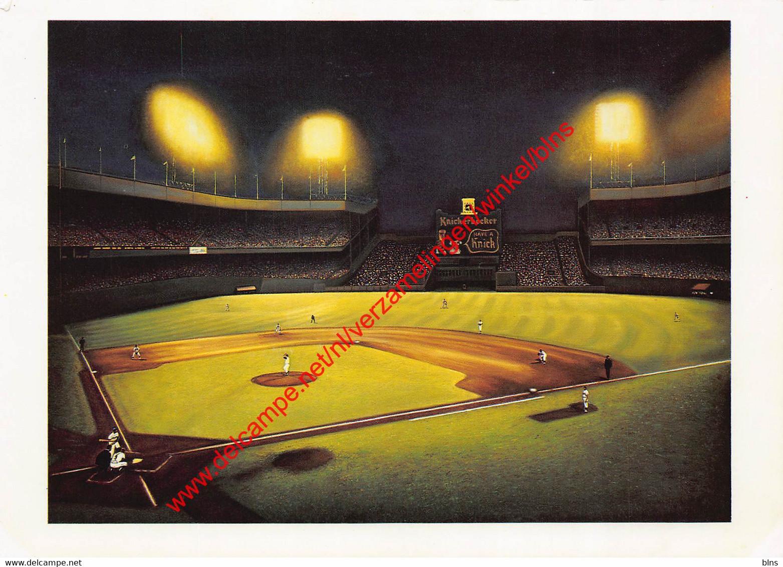 Polo Grounds Nocturne - William Feldman - Baseball Art - Honkbal