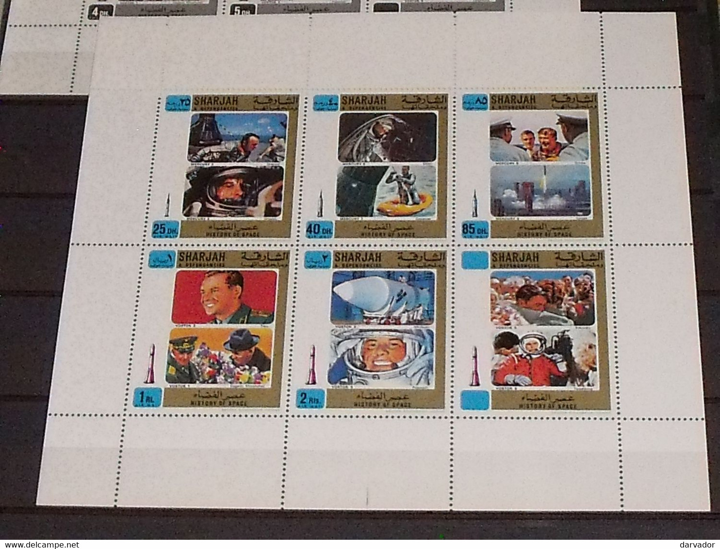 caisse bleu / collection de timbres et blocs tous neuf **, MNH (sauf 2 dernière photos ) , cosmos , espace , cosmonaute