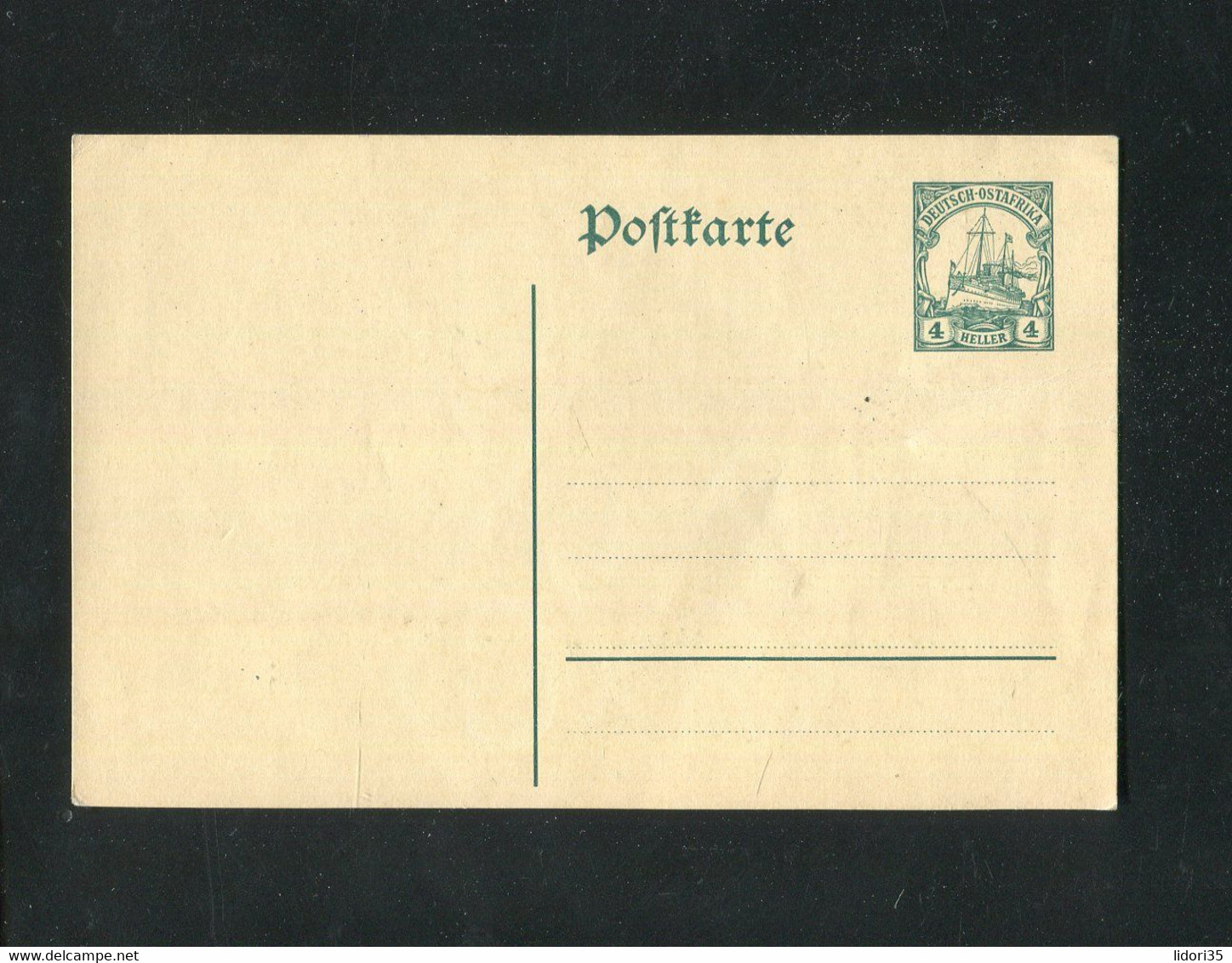 "D.KOL.-DOA" Postkarte "4 Heller Gruen" ** (14/36) - Duits-Oost-Afrika