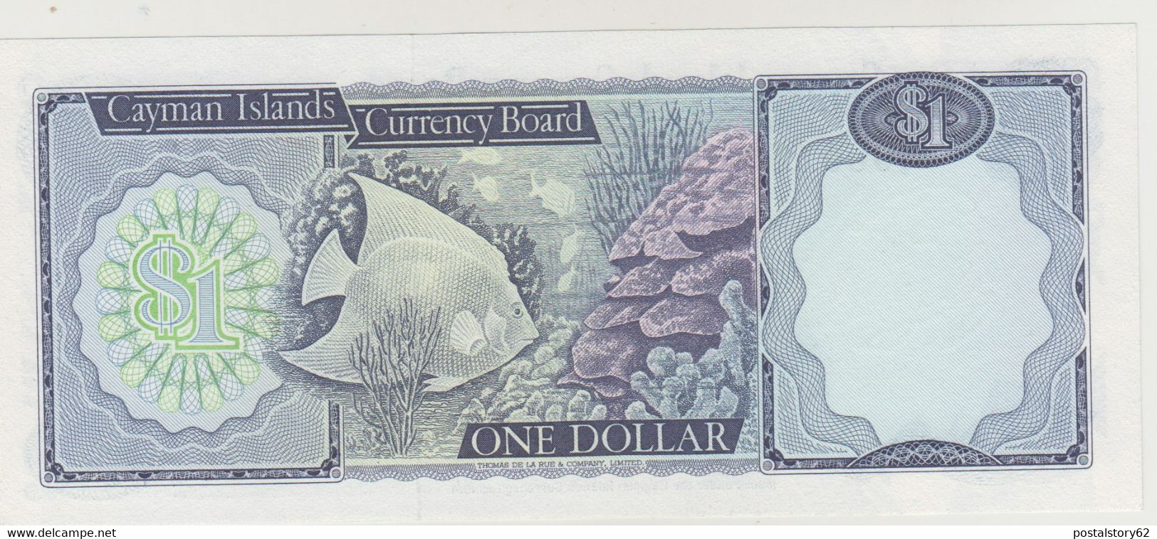 Cayman Islands Banconota Da 1 Dollar L.1974 ( 1985 ) Pick 5 D Unc./fds - Iles Cayman