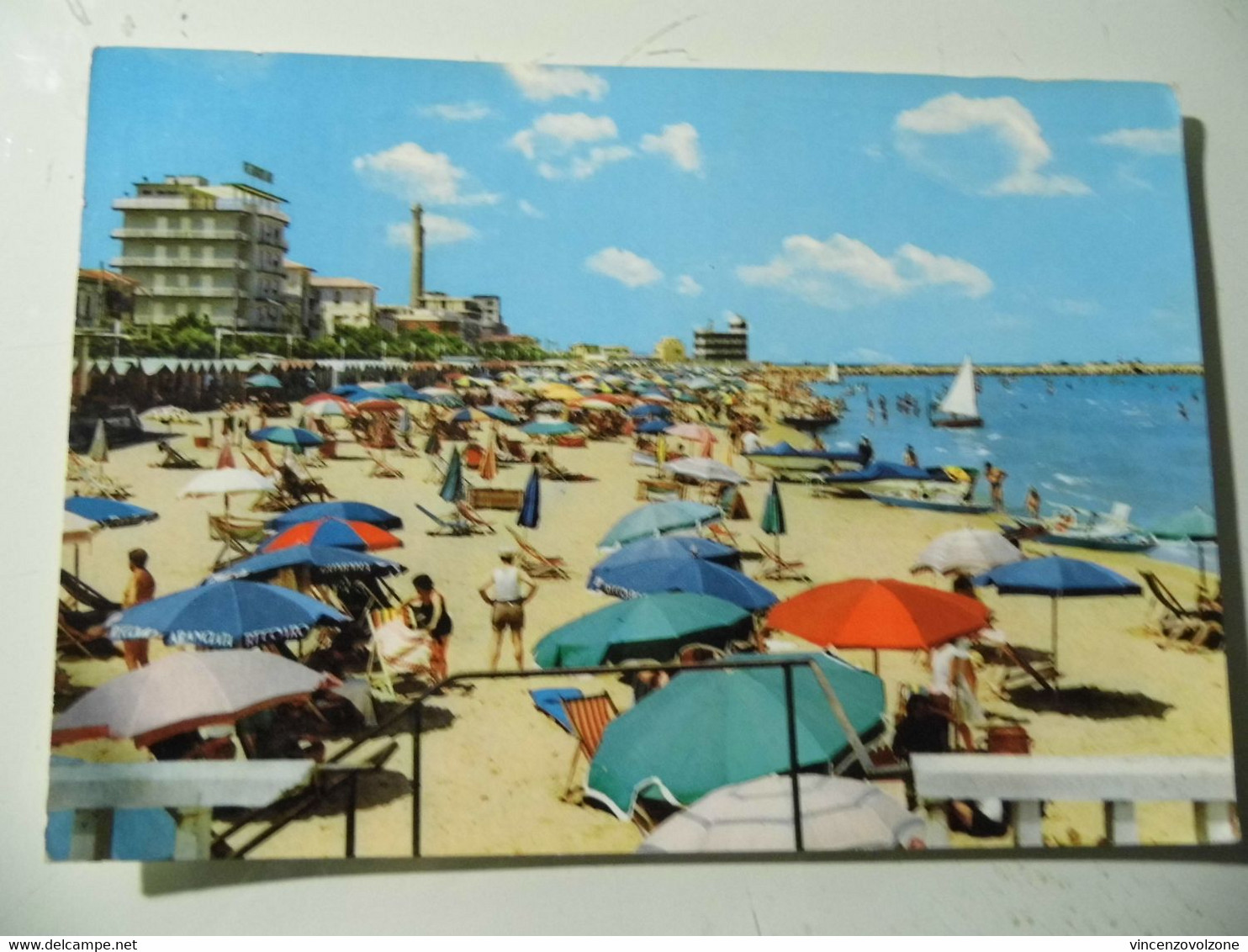 Cartolina Viaggiata "SENIGALLIA Spiaggia Ed Alberghi" 1973 - Senigallia