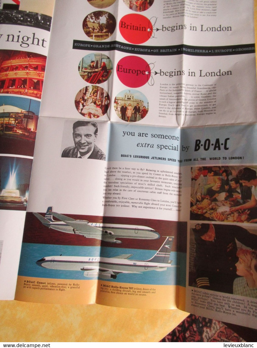 "LONDON  "/ Jet There By B.O.A.C./ British Overseas Airways Corporation//1962       PGC504 - Reiseprospekte
