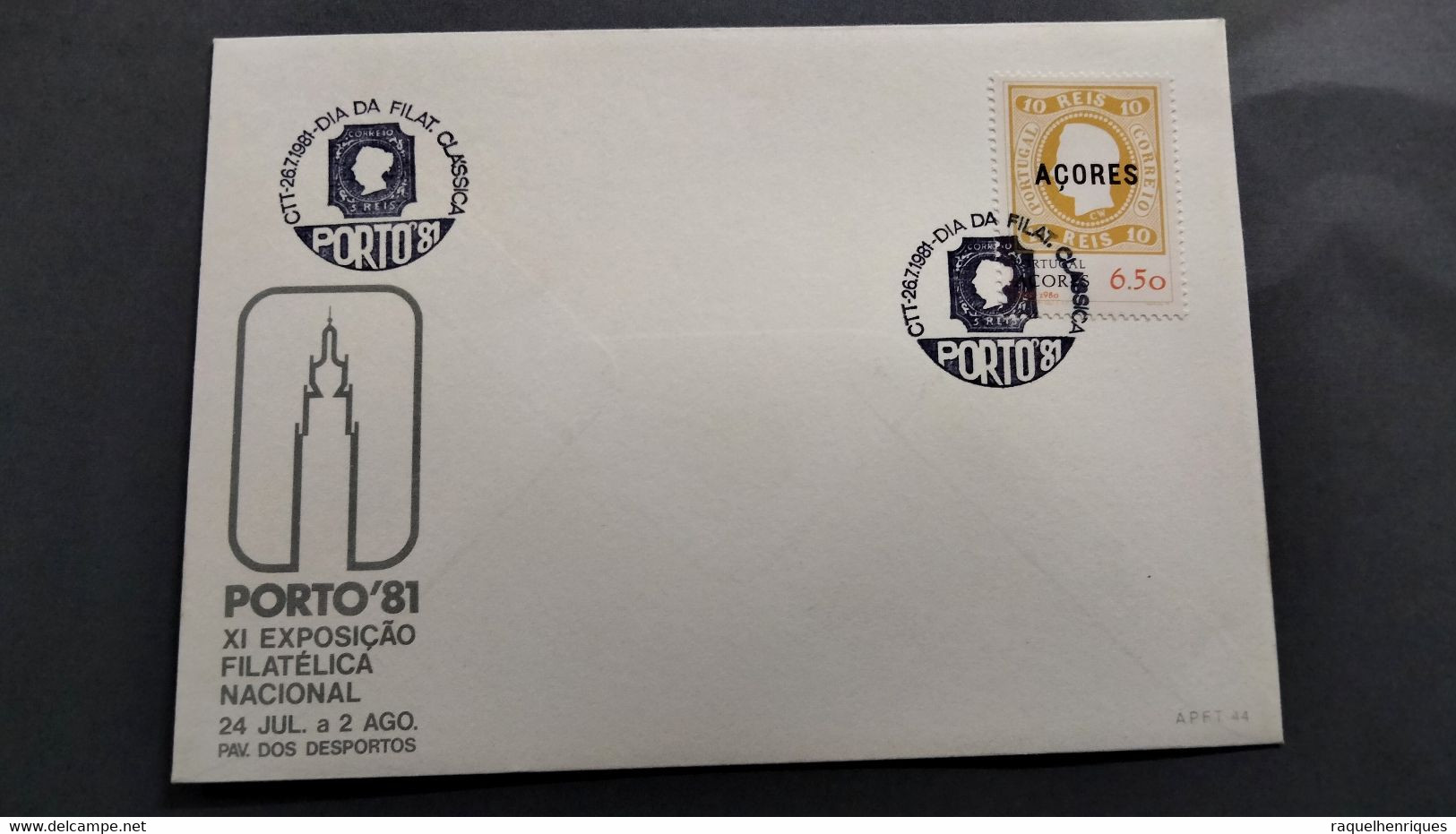 PORTUGAL COVER - EXP. FILATELICA PORTO 81 - DIA DA FILATELIA CLASSICA (PLB#03-142) - Postal Logo & Postmarks