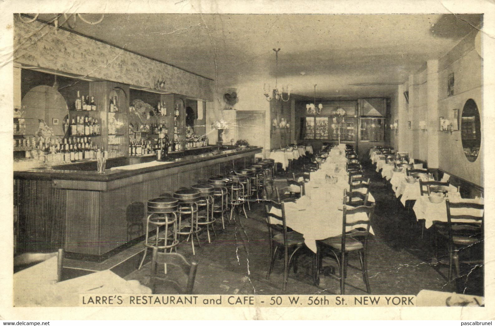 NEW YORK CITY - LARRE'S RESTAURANT AND CAFE - 50 W. 56 TH ST. - Bars, Hotels & Restaurants