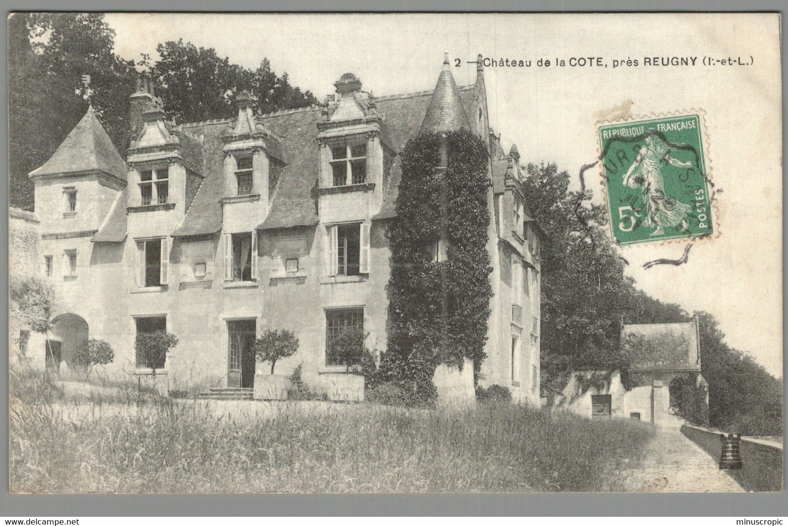 CPA 37 - Reugny - Chateau De La Cote - Reugny