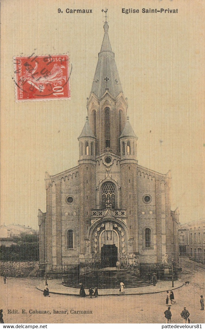 CPA Toilée (81) CARMAUX Eglise Saint Privat - Carmaux