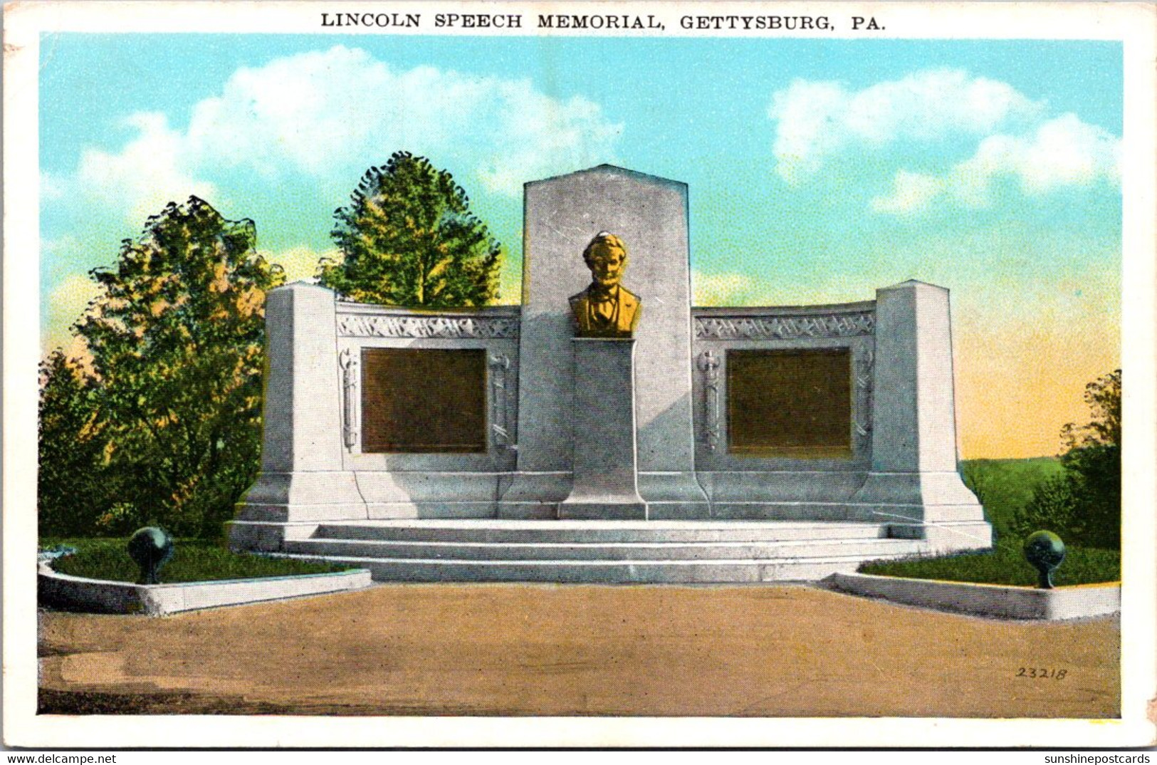 Pennsylvania Gettysburg Lincoln Speech Memorial - Altri & Non Classificati