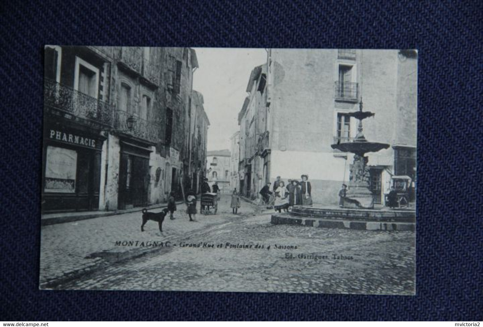 MONTAGNAC - Grand Rue Et Fontaine Des 4 Saisons. - Montagnac