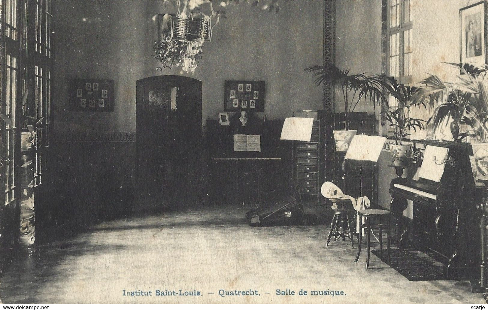 Quatrecht.   -   Institut Saint-Louis   -   Salle De Musique.   -   1911   Gent   Naar   Mariakerke - Wetteren