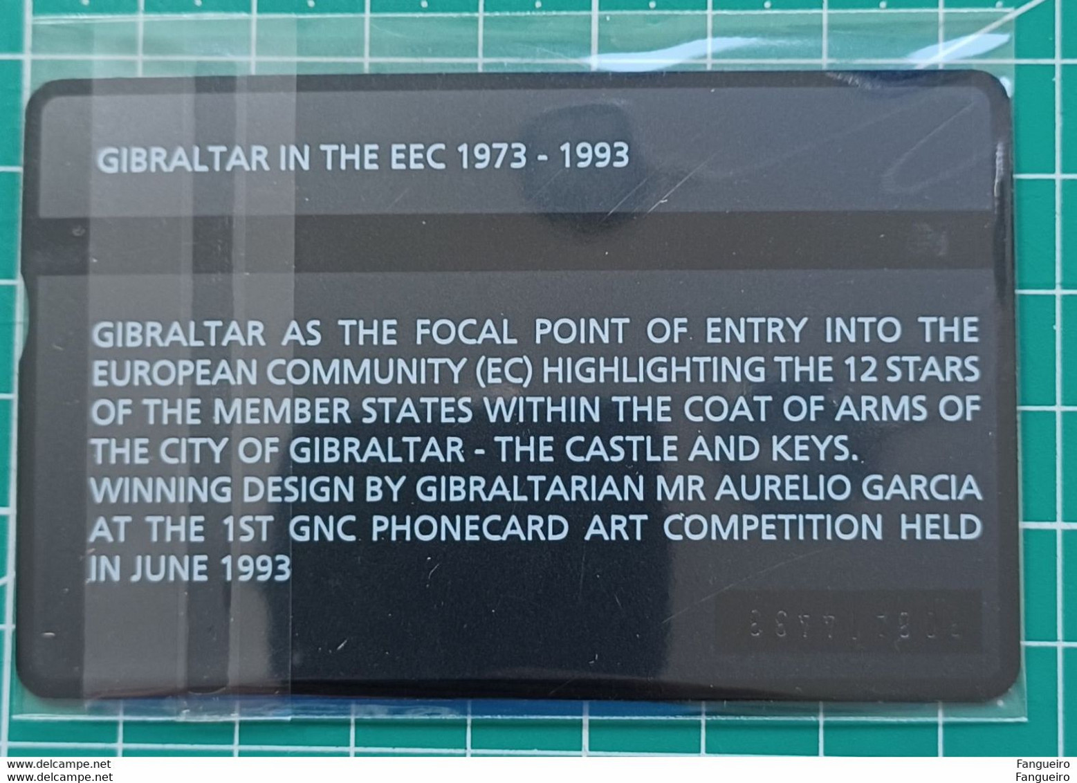 GIBRALTAR MINT PHONECARD EEC 308A - Gibilterra