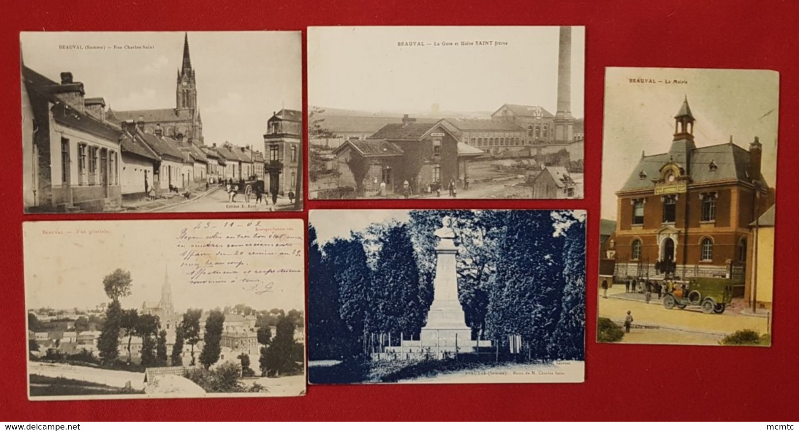 10 Cartes  -  Beauval   -( 80. Somme) - Beauval