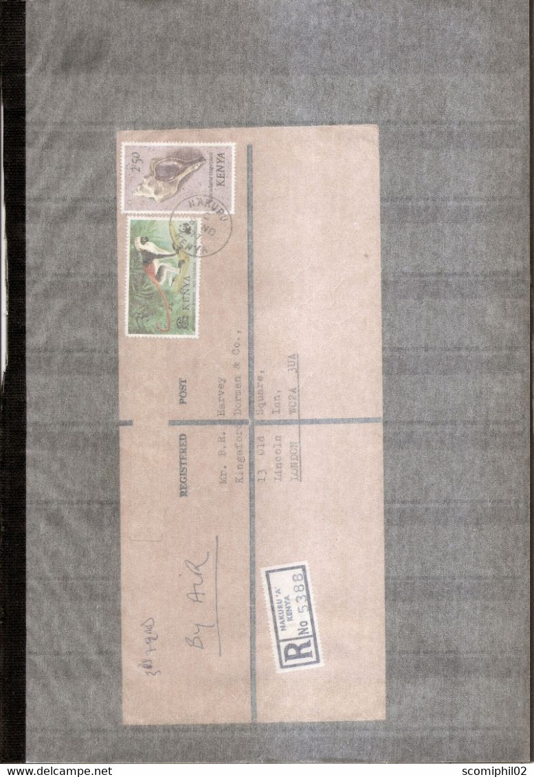 Kenya ( Lettre Recommandée De 1977 De Nakuru Vers La Grande-Bretagne à Voir) - Kenya (1963-...)