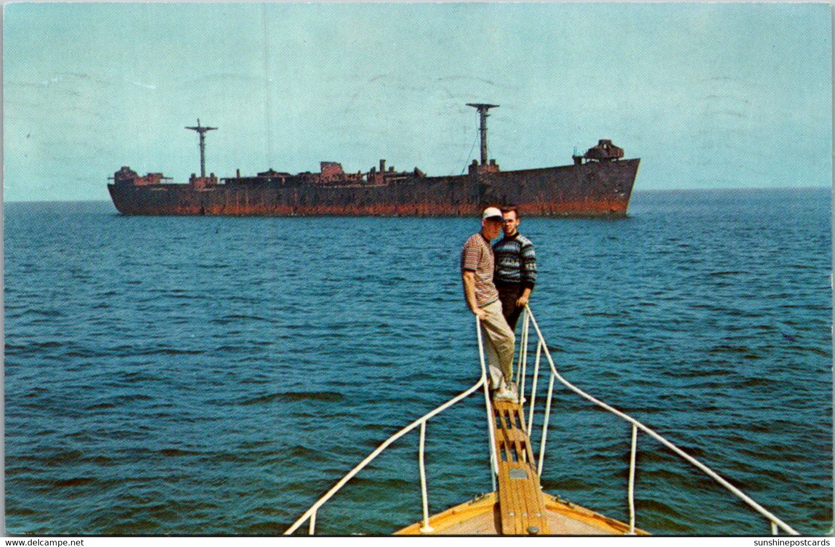 Massachusetts Cape Cod Target Ship Laying Off Eastham 1966 - Cape Cod