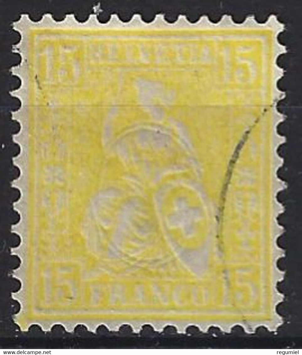 Suiza U   44 (o) Usado. 1867. Fil. A - 1843-1852 Kantonalmarken Und Bundesmarken