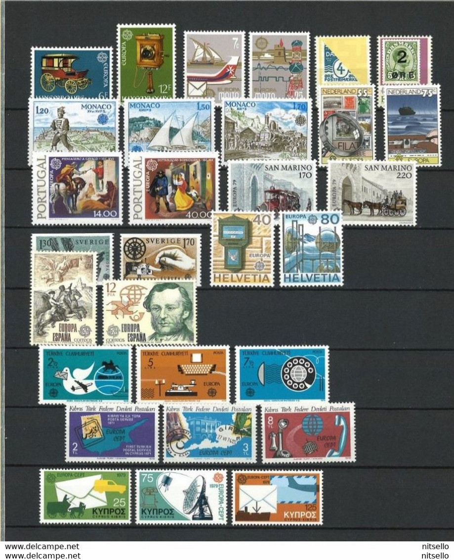 AÑOS COMPLETOS // (C475)  EUROPA CEPT  AÑO 1979 **MNH (3 SCANS)  COTE: 157€   ¡¡¡ OFERTA - LIQUIDATION - JE LIQUIDE !!! - 1979