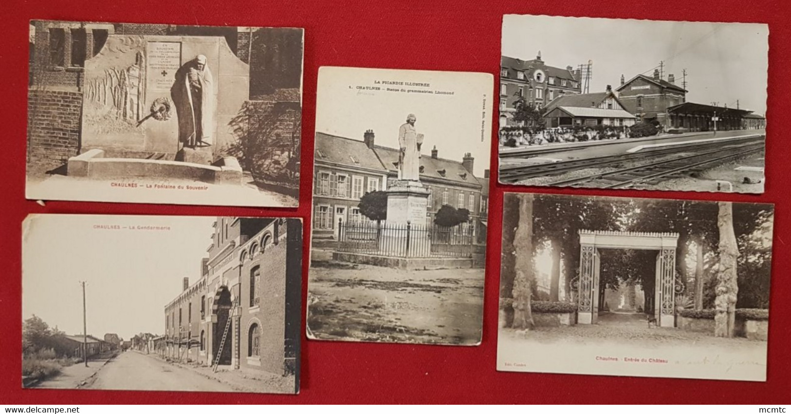 5  Cartes -  Chaulnes   -( 80. Somme) - Chaulnes