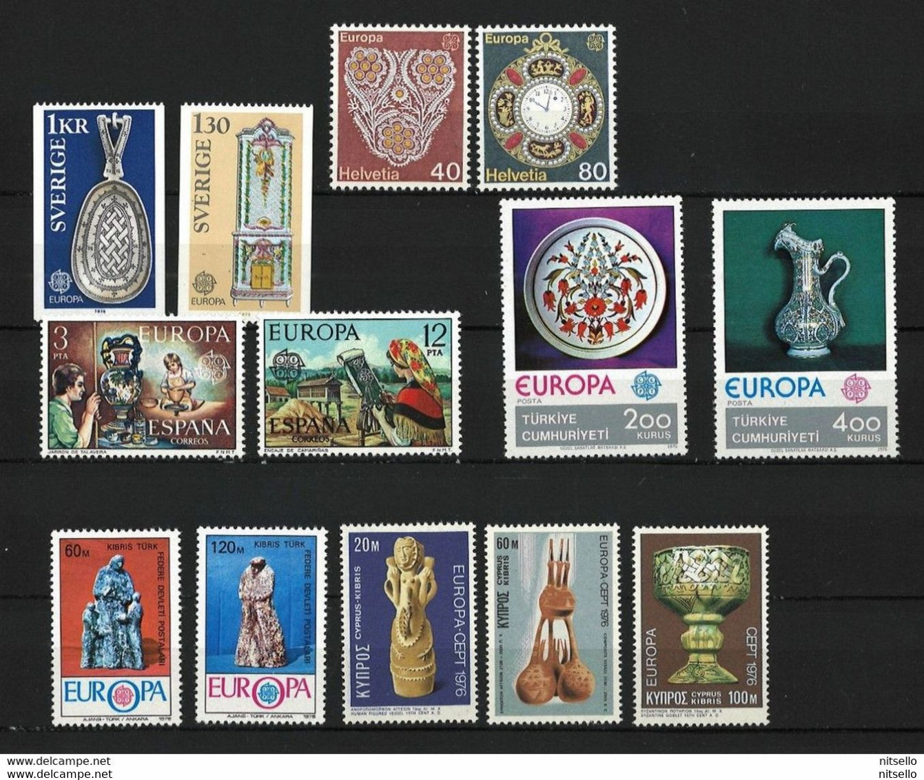 AÑOS COMPLETOS // (C475)  EUROPA CEPT  AÑO 1976 **MNH (3 SCANS)   COTE: 181€   ¡¡¡ OFERTA - LIQUIDATION - JE LIQUIDE !!! - 1976