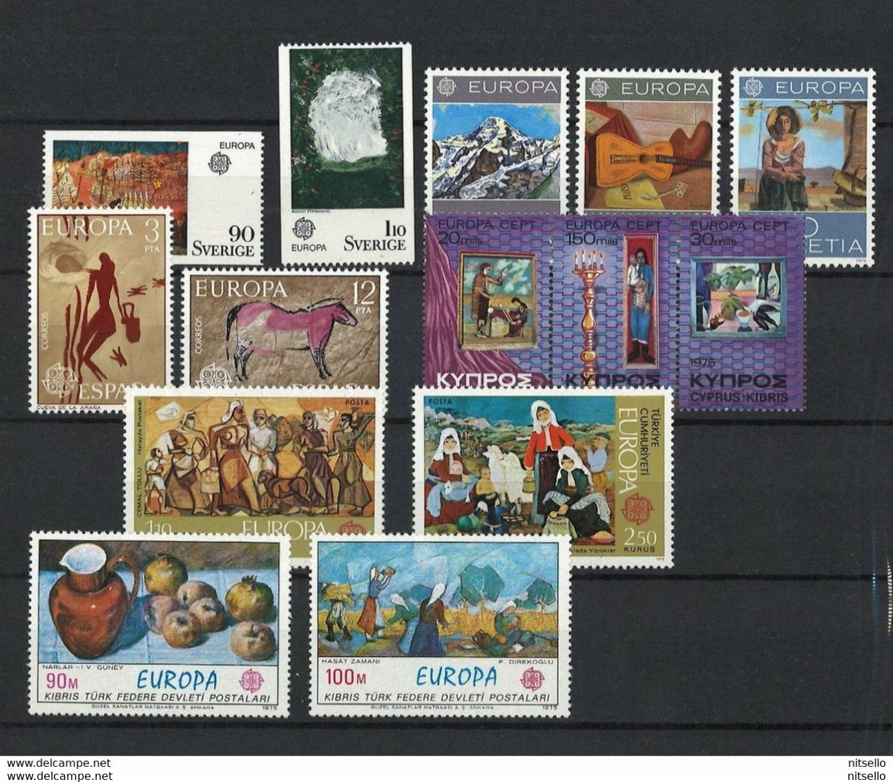 AÑOS COMPLETOS // (C475)  EUROPA CEPT  AÑO 1975 **MNH (3 SCANS)  COTE: 175€    ¡¡¡ OFERTA - LIQUIDATION - JE LIQUIDE !!! - 1975