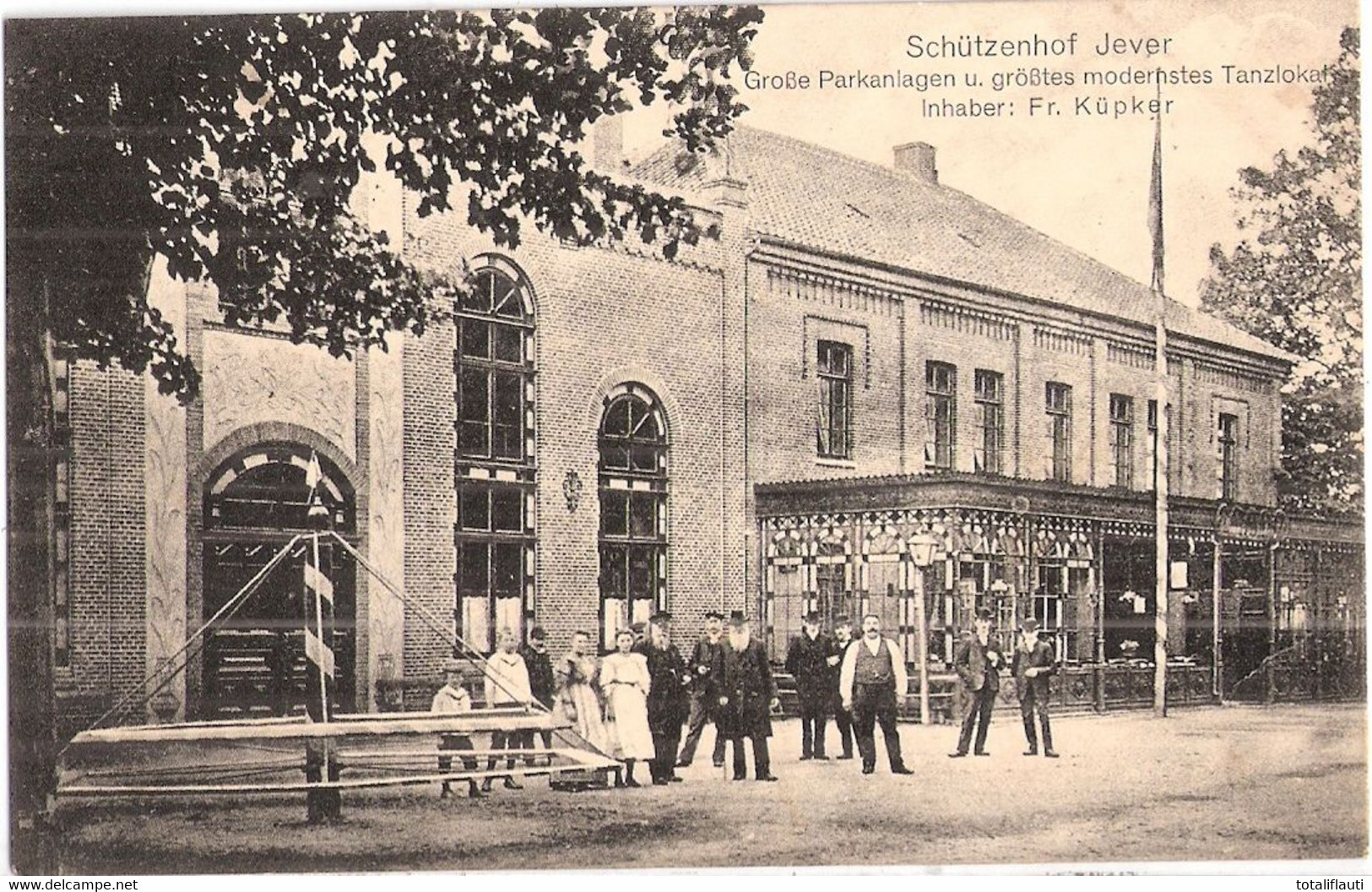 JEVER Friesland Schützenhof Belebt Große Parkanlagen Tanzlokal Modern Gelaufen 30.6.1911 - Jever