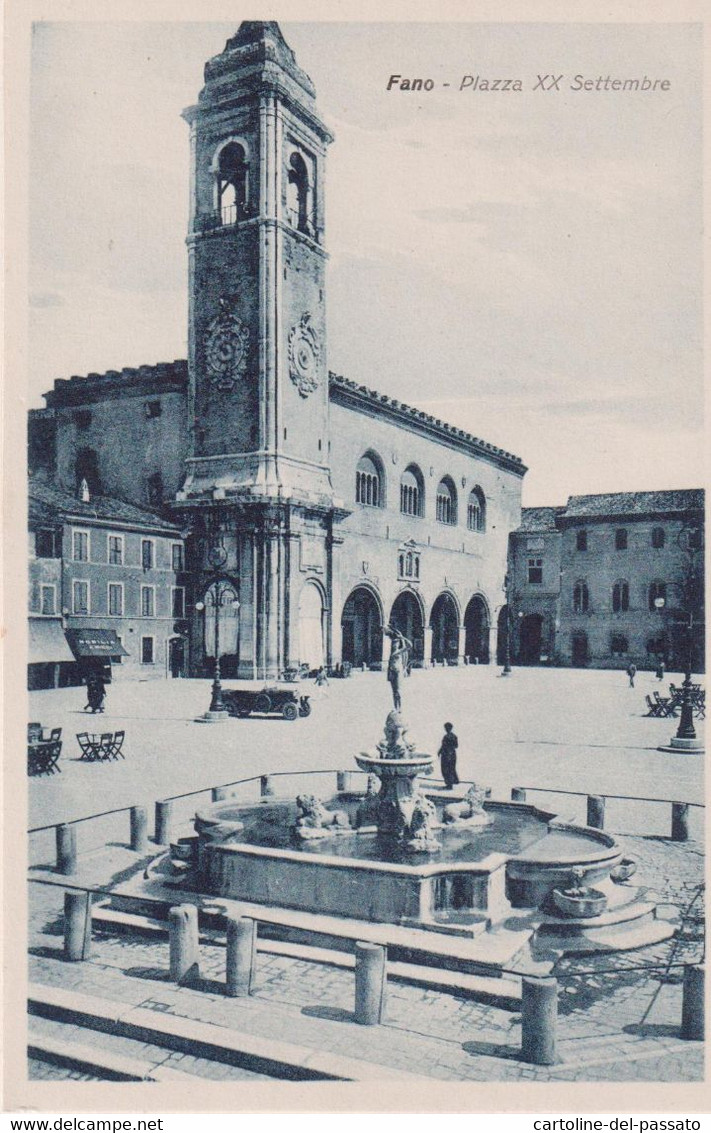 FANO PIAZZA XX SETTEMBRE NO  VG - Fano