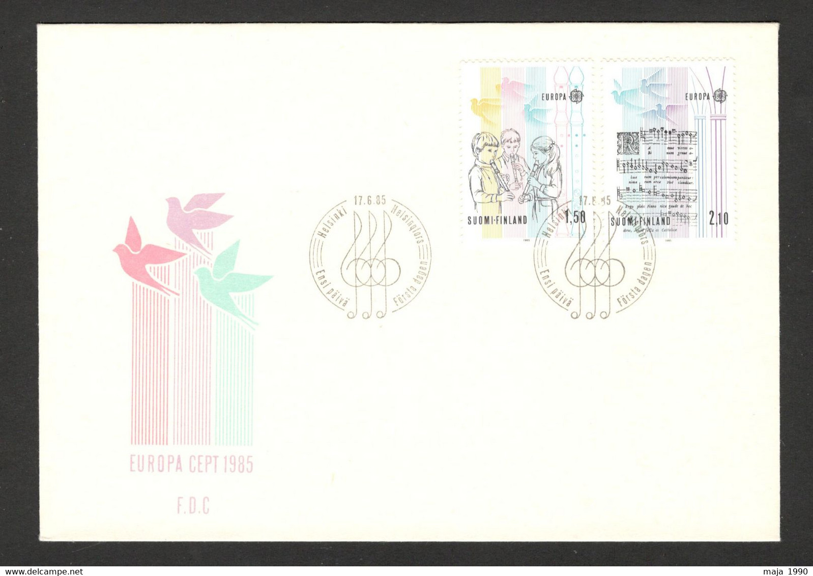 FINLAND - FDC EUROPA CEPT 1985. - Altri & Non Classificati