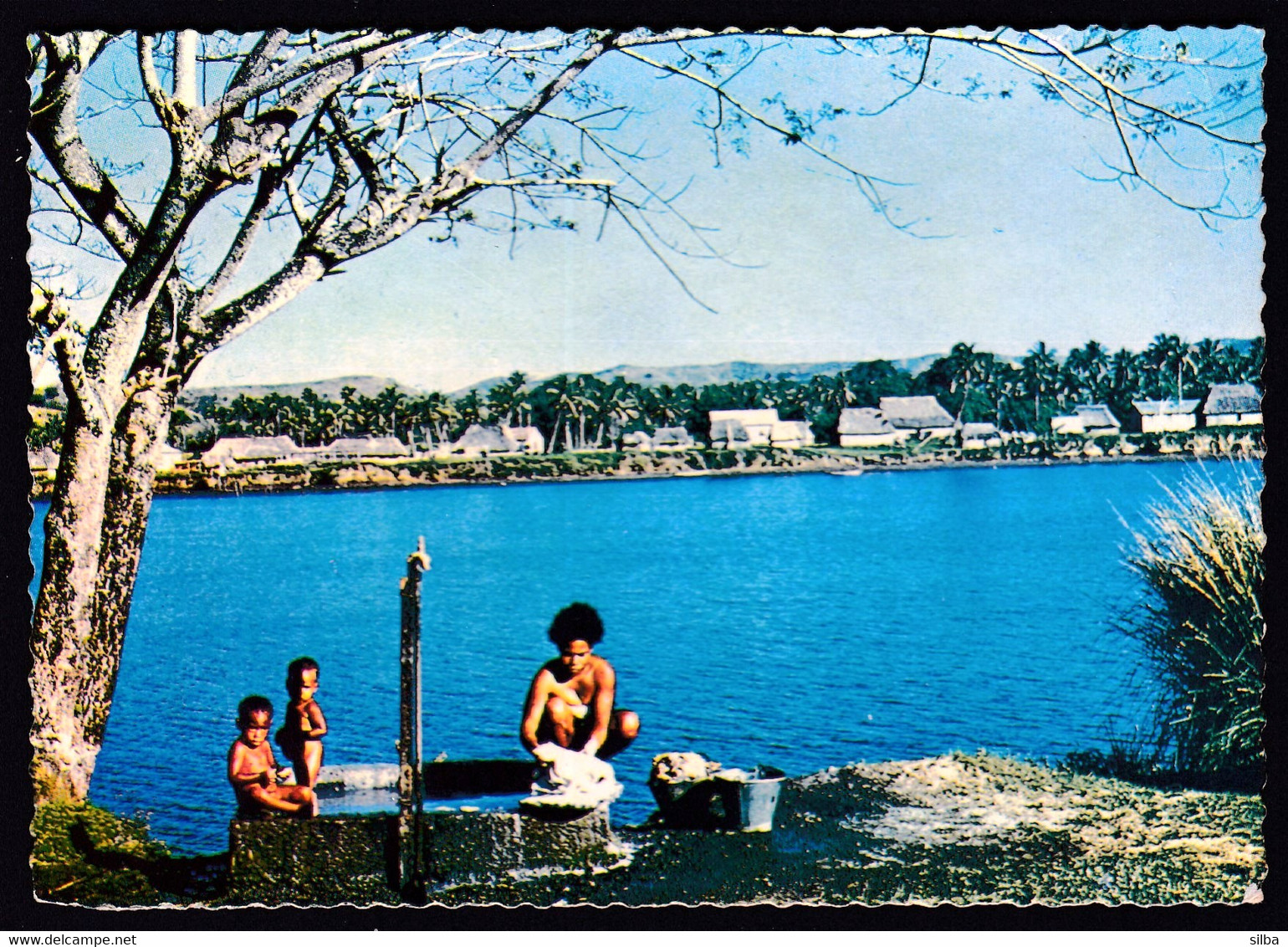 Fiji 1975 / Sigatoka River, Washing On The River - Fidji