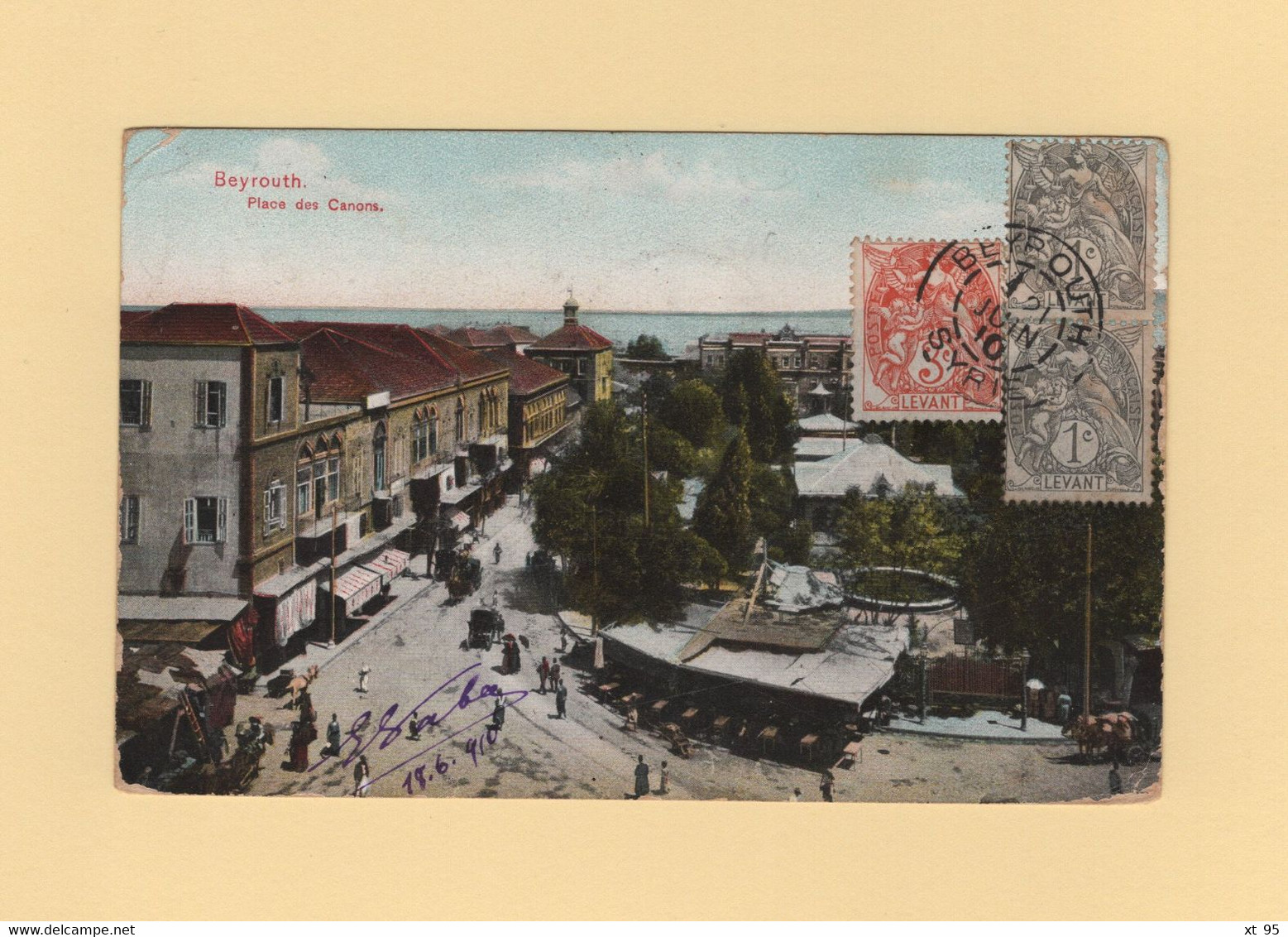 Beyrouth - Syrie - 1910 - Consulat General De Russie (voir Au Dos) - Type Blanc - Covers & Documents