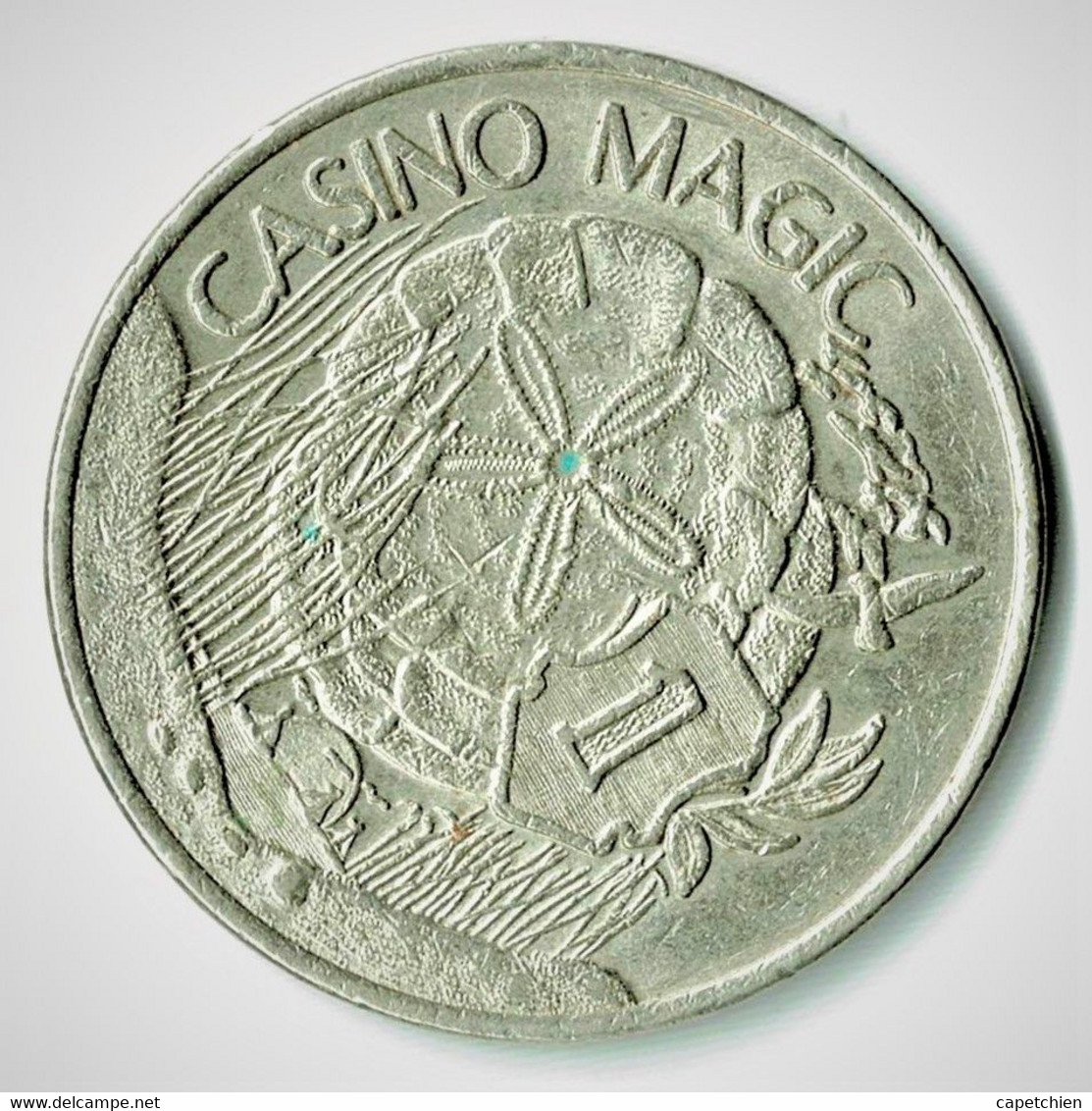 ETATS UNIS / JETON DE CASINO / CASINO MAGIC / 1 DOLLAR / BILOXI MISSISSIPI / 37.2 Mm / 21.19 G - Casino