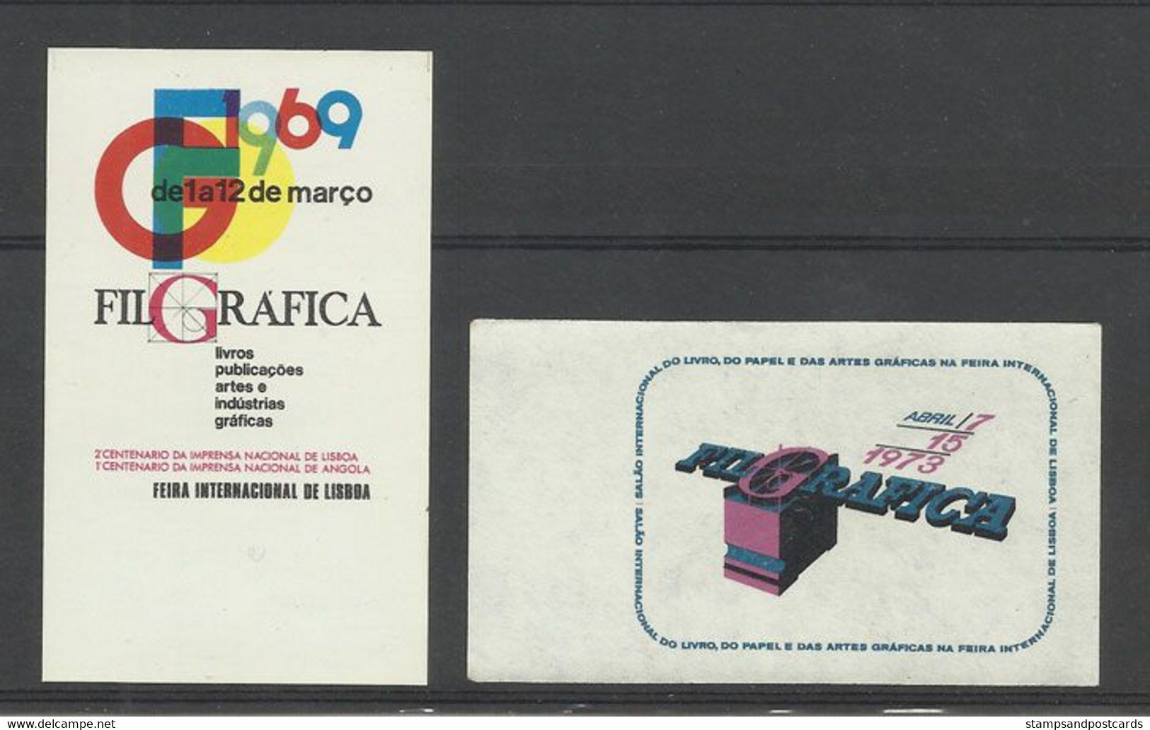 Portugal Vignette Publicitaire Filgrafica 1969 1973 Foire Industries Graphiques Graphic Industry Fair Cinderella - Local Post Stamps