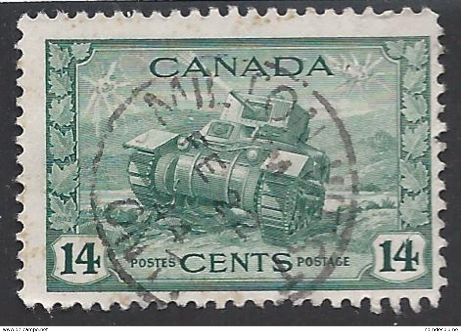 16030) Canada Dated Postmark Cancel Closed Ontario Milton West - Usados