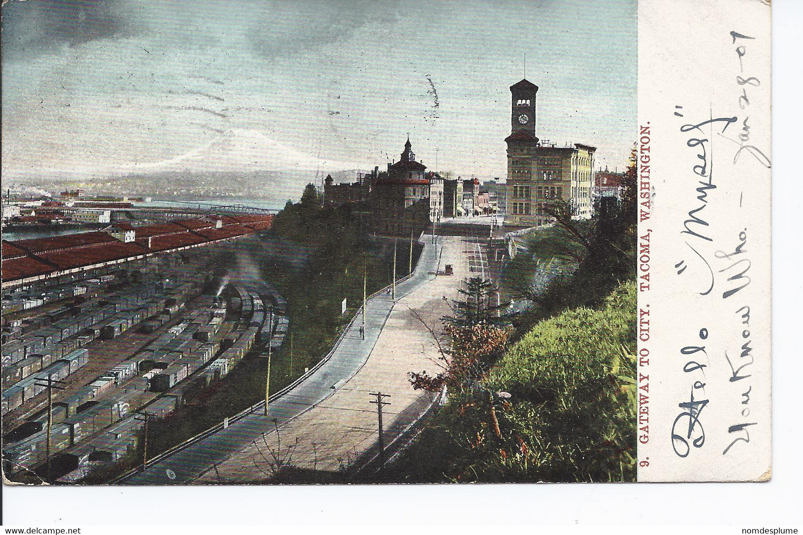 16090) USA WA Tacoma Railroad Undivided Back See Back - Tacoma