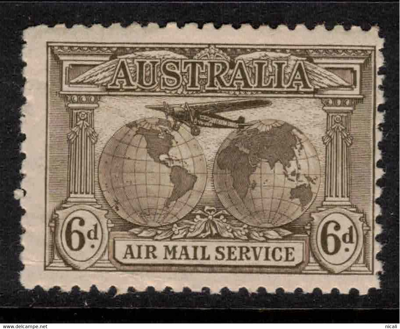 AUSTRALIA 1931 6d Air SG 139 HM #AIO6 - Ongebruikt