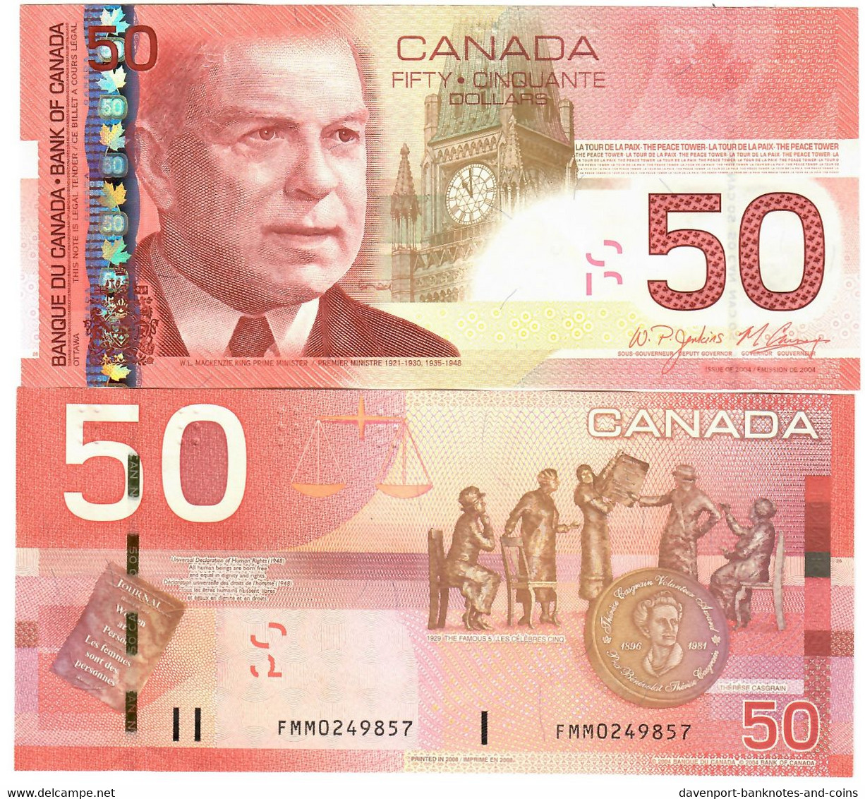 Canada 50 Dollars 2004 (2008) "FMM" AUNC - Canada