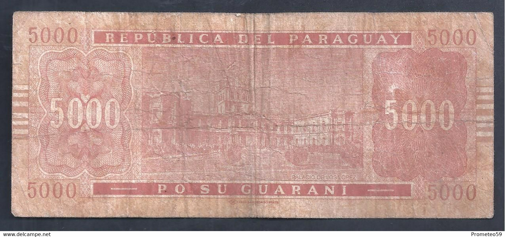 Paraguay – Billete Banknote De 5.000 Guaraníes – Ley De 1995 – Serie F – Año 2010 - Paraguay