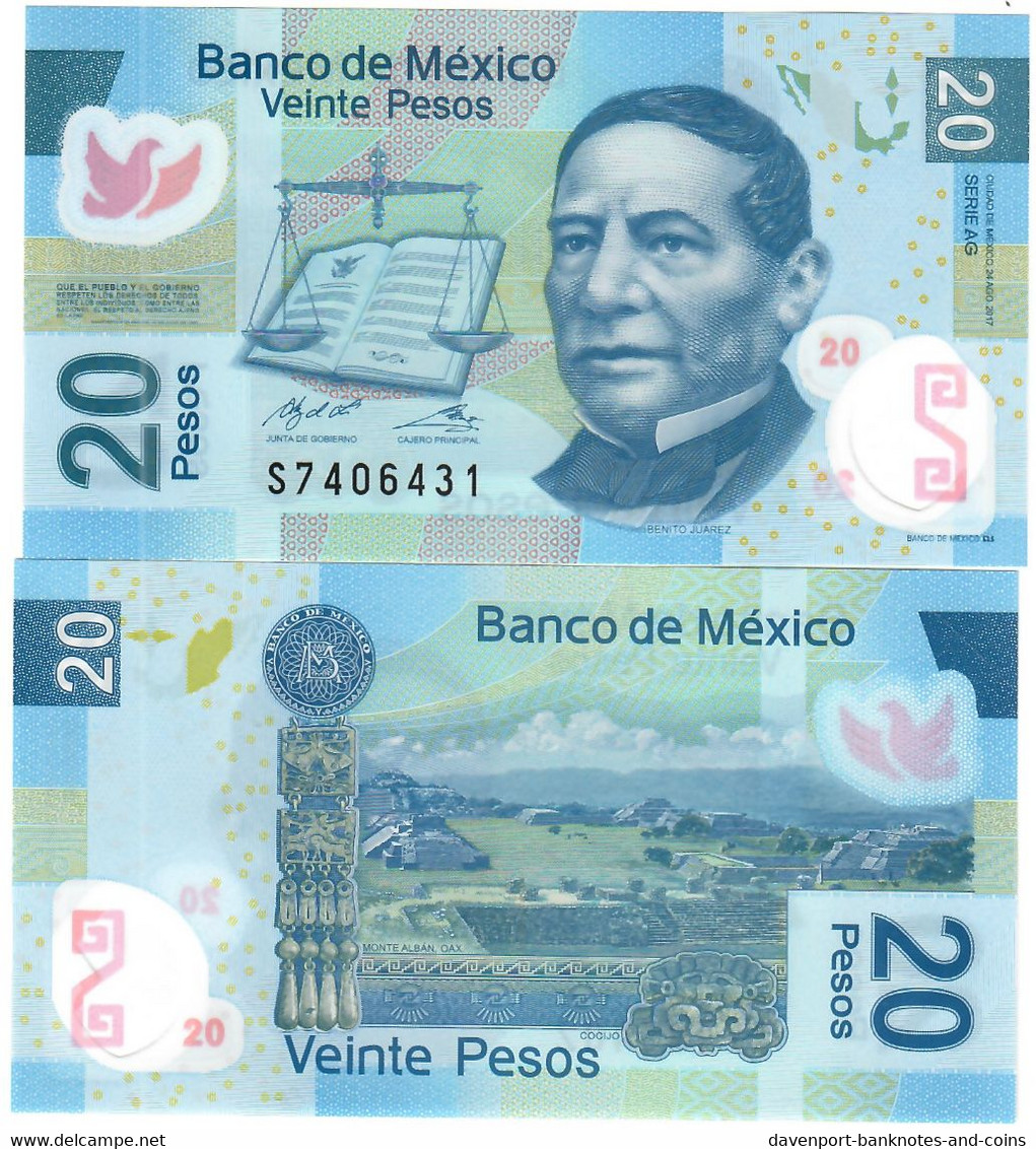 Mexico 20 Pesos 2017 UNC - Mexico