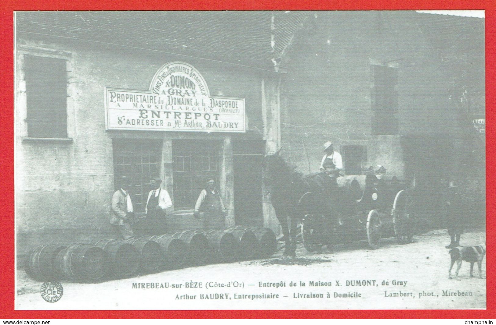 Mirebeau-sur-Bèze - Entrepôt De La Maison X. Dumont, De Gray - Reproduction CPA - Mirebeau