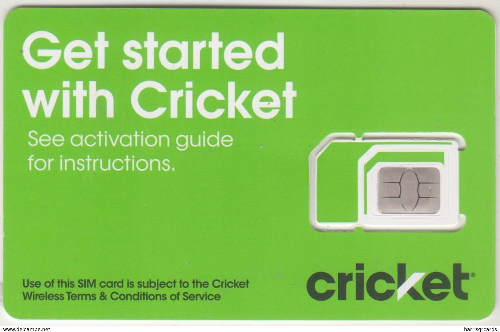 USA - Get Started With Cricket, Cricket GSM Card , Mint - [2] Chip Cards