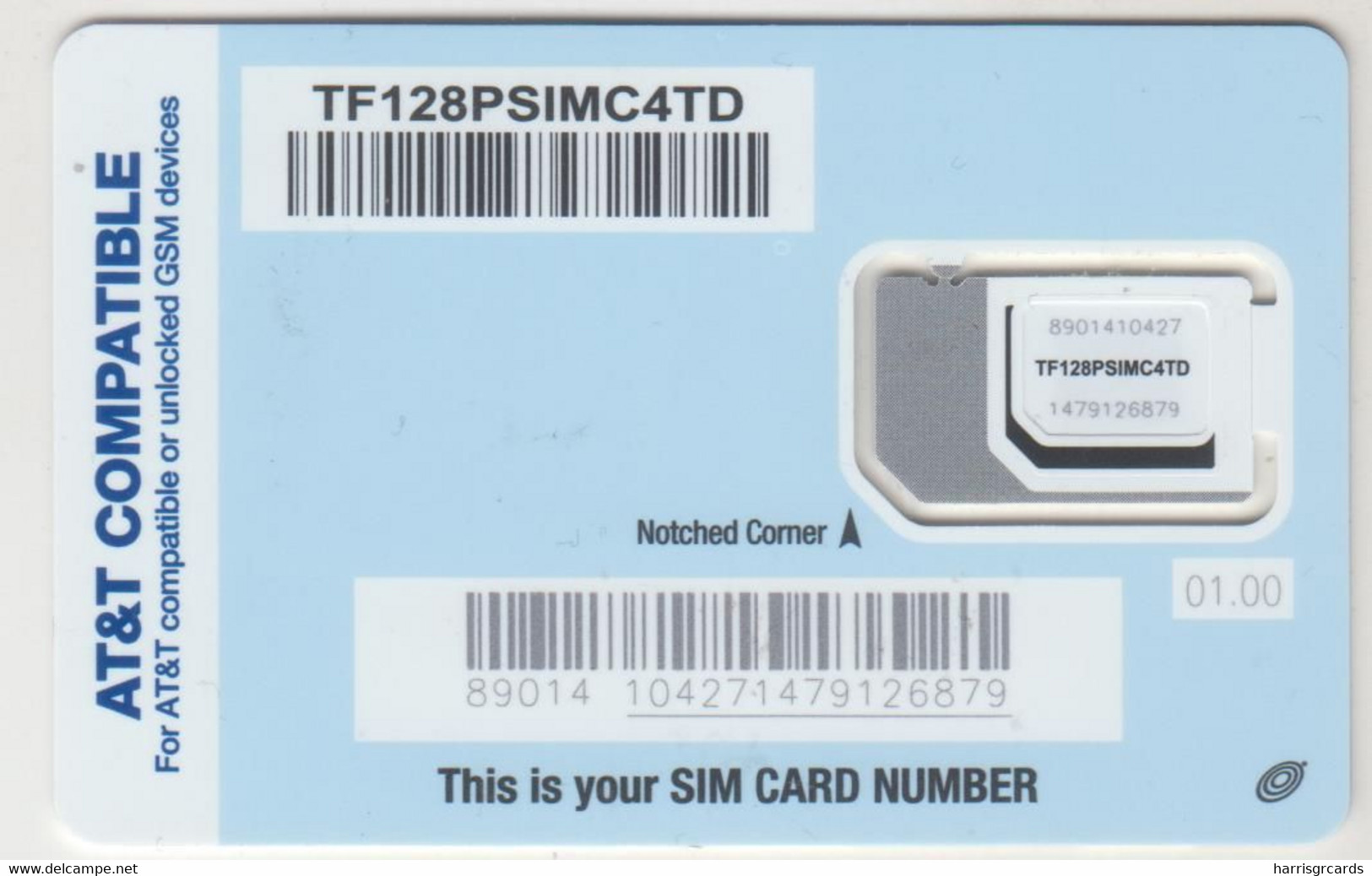 USA - At&t Compatible - Circles, AT&T Wireless GSM Card , Mint - [2] Chip Cards